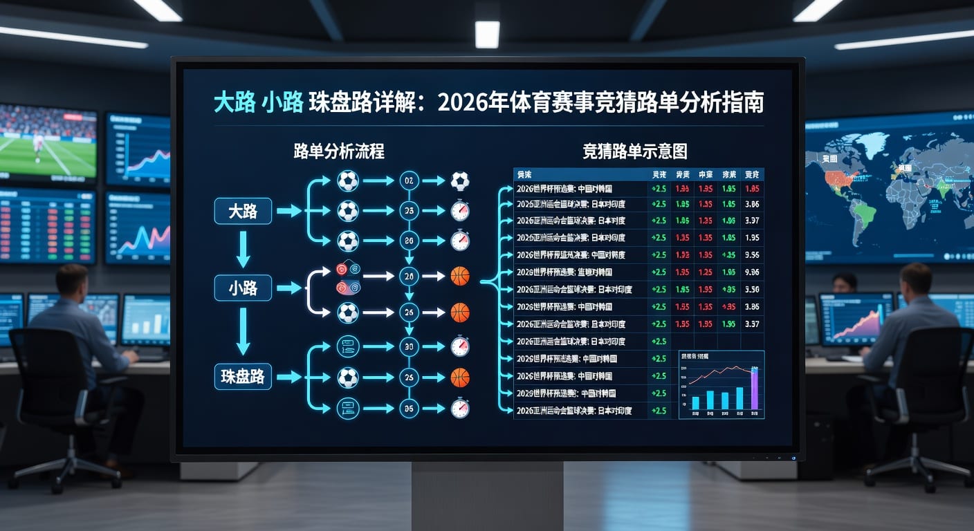 大路小路珠盘路：2026世界杯足球盘口投注策略解析